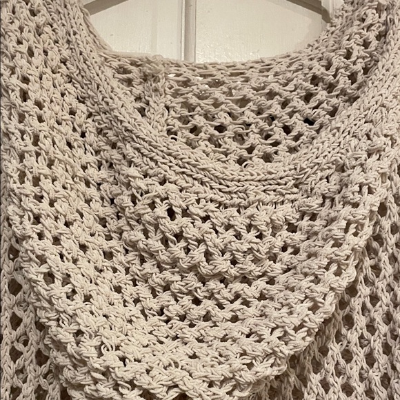 Nicole Miller Cream Knit Cowl Sweater - Picture 6 of 6